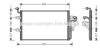 AVA QUALITY COOLING VW5181 Condenser, air conditioning